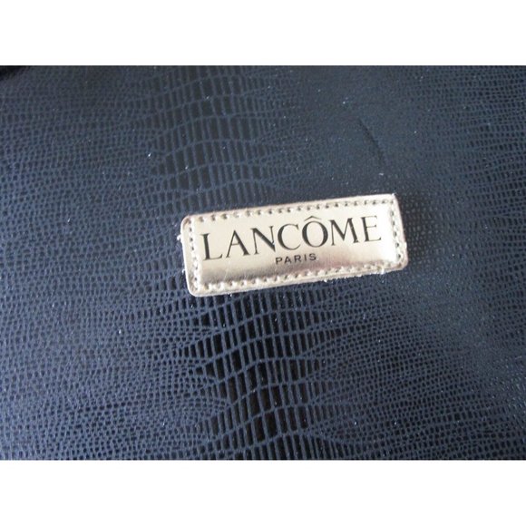 Lancome Paris Make-Up Bag Travel Case Cosmetic Round Zippered Zip Around Handle - Picture 4 of 14